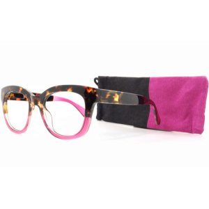 AUGENSTOLZ Lesehilfe Bik Pea – Cateye Lesebrille in Havanna Pink