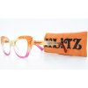 AUGENSTOLZ Lesehilfe Klitz Partid – Trendige Leserbrille im Farbverlauf Orange–Pink