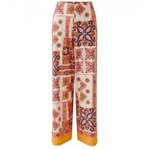 MISS LAGOTTE Paisley Hose 0096982‑0102 – Weite Sommerhose mit Paisley‑Print 38