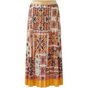 MISS LAGOTTE Rock 0097020‑0102 – Langer Paisley‑Print Rock mit Gummibund 40