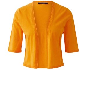 MISS LAGOTTE Strickjacke 0096998‑2728 – Kurzjacke in kräftigem Orange