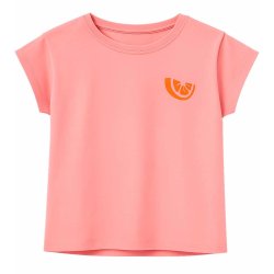 MISS LAGOTTE T‑Shirt 0097035‑2632 – Pinkes Sommer‑Shirt mit Orangen‑Brustmotiv & großem Rückenprint 38