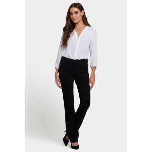 NYDJ Damen Jeans Marilyn Straight MNBBMS8517 – Straight Fit in Schwarz 34