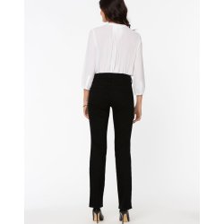 NYDJ Damen Jeans MNBB8809 Ellison High Rise Straight – Straight-Leg Jeans in Schwarz