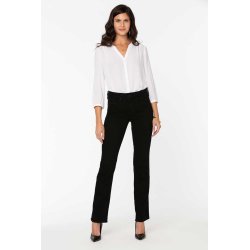 NYDJ Damen Jeans MNBB8809 Ellison High Rise Straight – Straight-Leg Jeans in Schwarz 40