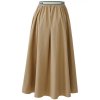 MISS LAGOTTE Damen Rock 970220 – Midirock in Golden Sand mit LOVE-Bund 38