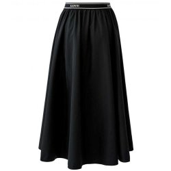 MISS LAGOTTE Damen Rock 97022‑9990 – Schwarzer Midirock mit LOVE-Bund 40