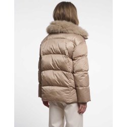 RINO & PELLE Damen Steppjacke Sigi 7002612 – Gepolsterter Double‑Layer‑Coat mit abnehmbarem Kragen 36