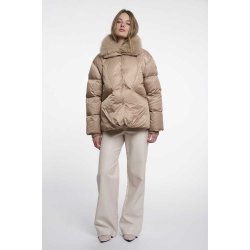 RINO & PELLE Damen Steppjacke Sigi 7002612 – Gepolsterter Double‑Layer‑Coat mit abnehmbarem Kragen 36