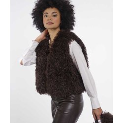 RINO & PELLE Damen Weste Sensy 7002612 – Kuschelige Faux‑Fur Weste 40