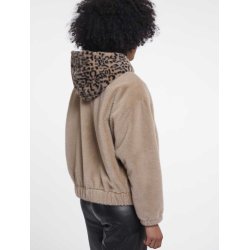 RINO & PELLE Damen Jacke Ori 7002612 – Weiche Teddyjacke mit Reißverschluss und Kapuze 40