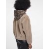 RINO & PELLE Damen Jacke Ori 7002612 – Weiche Teddyjacke mit Reißverschluss und Kapuze 40