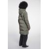 RINO & PELLE Damen Steppmantel Jade 7002612 – Langer Padded Coat mit Kapuze in Misty Basil