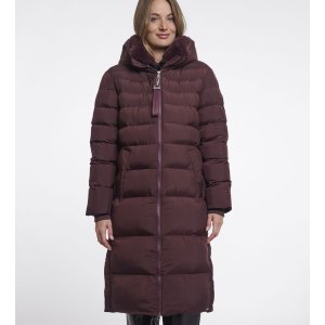 RINO & PELLE Damen Steppmantel Hudson 7002612 – Padded Coat mit abnehmbarem Kragen in Fudge cloak 42