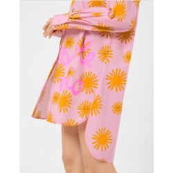 CODELLO Damen Beach Bluse Cotton Suns Allover 61B0029‑PIN1 – Pinke Strandbluse mit Sonnenprint