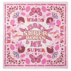 CODELLO Damen Tuch Superwomen Printed Square Cotton...
