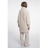 RINO & PELLE Damen Mantel Pilar 7002611 – Eleganter Faux‑Fur Mantel mit Strickdetails in Birch 44