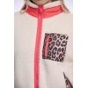 RINO & PELLE Damen Jacke Sinai 7002611 – Teddyjacke mit Reißverschluss & Leo‑Details 40