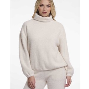 RINO & PELLE Damen Pullover Bellar 7002612 – Kuscheliger Rollkragen‑Pullover in Birch S