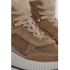 RINO & PELLE Damen High Sneaker Grace 1002612 – Leder‑Mix Sneaker mit Teddy‑Detail