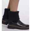RINO & PELLE Damen Chelsea Boot Caleb 7502611 – Boot mit Strickschaft in Black Snake