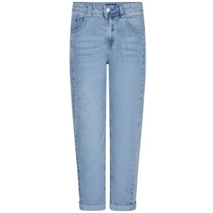 RED BUTTON Damen Jeans SRB4912 Caitlina Sidepatch – High Rise Loose Fit Jeans in Bleach