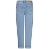 RED BUTTON Damen Jeans SRB4912 Caitlina Sidepatch – High Rise Loose Fit Jeans in Bleach
