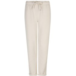 RED BUTTON Damen Hose SRB4803 Stella Schuba Pant – High Rise Regular Fit in Ecru