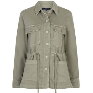 RED BUTTON Damen Robie Jacket SRB4883 – Utility‑Jacke mit Tunnelzug in Light Khaki