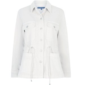 RED BUTTON Damen Robie Jacket SRB4883 – Utility‑Jacke mit Tunnelzug in White