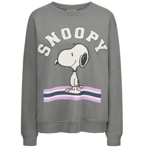 CODELLO Damen Sweater 62B0019-GRY2 – Snoopy Print Sweatshirt in Grau