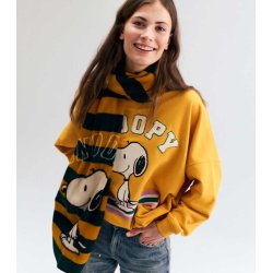CODELLO Damen Sweater 62B0019-YEL3 – Snoopy Print...