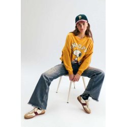 CODELLO Damen Sweater 62B0019-YEL3 – Snoopy Print Sweatshirt in Gelb
