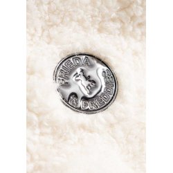 FRIEDA & FREDDIES Damen Fake Fur Weste 266508 – Teddyweste mit Kapuze in Off-White