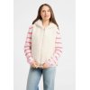 FRIEDA & FREDDIES Damen Fake Fur Weste 266508 – Teddyweste mit Kapuze in Off-White