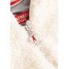 FRIEDA & FREDDIES Damen Fake Fur Weste 266508 – Teddyweste mit Kapuze in Off-White