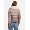 FRIEDA & FREDDIES Damen Steppjacke 266759– Teddyfront mit hellem Fake-Fur Kragen in Café au Lait
