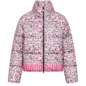 FRIEDA & FREDDIES Damen Jacke 266745 – Fake-Daunenjacke mit Allover-Muster in Fanatic