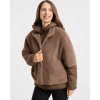 FRIEDA & FREDDIES Damen Jacke 266743 – Steppjacke mit Fake-Fur Cape in Beige/Braun