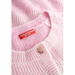 FRIEDA & FREDDIES Damen Cardigan 266347 – Strickjacke mit Knopfleiste in Rosa