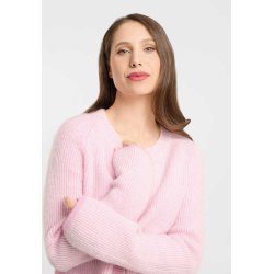 FRIEDA & FREDDIES Damen Cardigan 266347 – Strickjacke mit Knopfleiste in Rosa