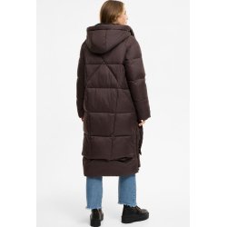 FRIEDA & FREDDIES Damen Thermolite Mantel – Steppmantel in Cocolat mit hohem Stehkragen