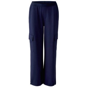MISS LAGOTTE Damen Hose 99701 – Cargo Hose mit Gummibund in Dunkelblau