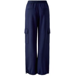 MISS LAGOTTE Damen Hose 99701 – Cargo Hose mit Gummibund in Dunkelblau