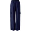 MISS LAGOTTE Damen Hose 99701 – Cargo Hose mit Gummibund in Dunkelblau