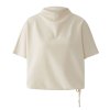 MISS LAGOTTE Damen T‑Shirt 95228 – Shirt mit Tunnelzug am Bund in Beige