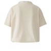 MISS LAGOTTE Damen T‑Shirt 95228 – Shirt mit Tunnelzug am Bund in Beige