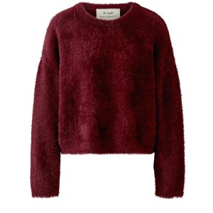 MISS LAGOTTE Damen Pullover 95303 – Flauschiger Strickpullover in Bramble Berry