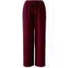 MISS LAGOTTE Damen Hose 99340 – Weite Hose mit Gummizug in Bramble Berry