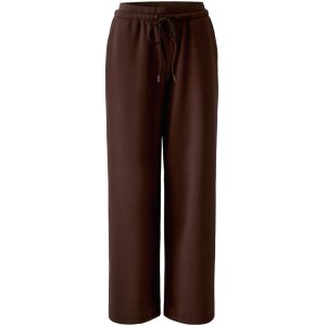 MISS LAGOTTE Damen Hose 99340 – Weite Hose mit Gummizug in Coffee Bean (Braun)